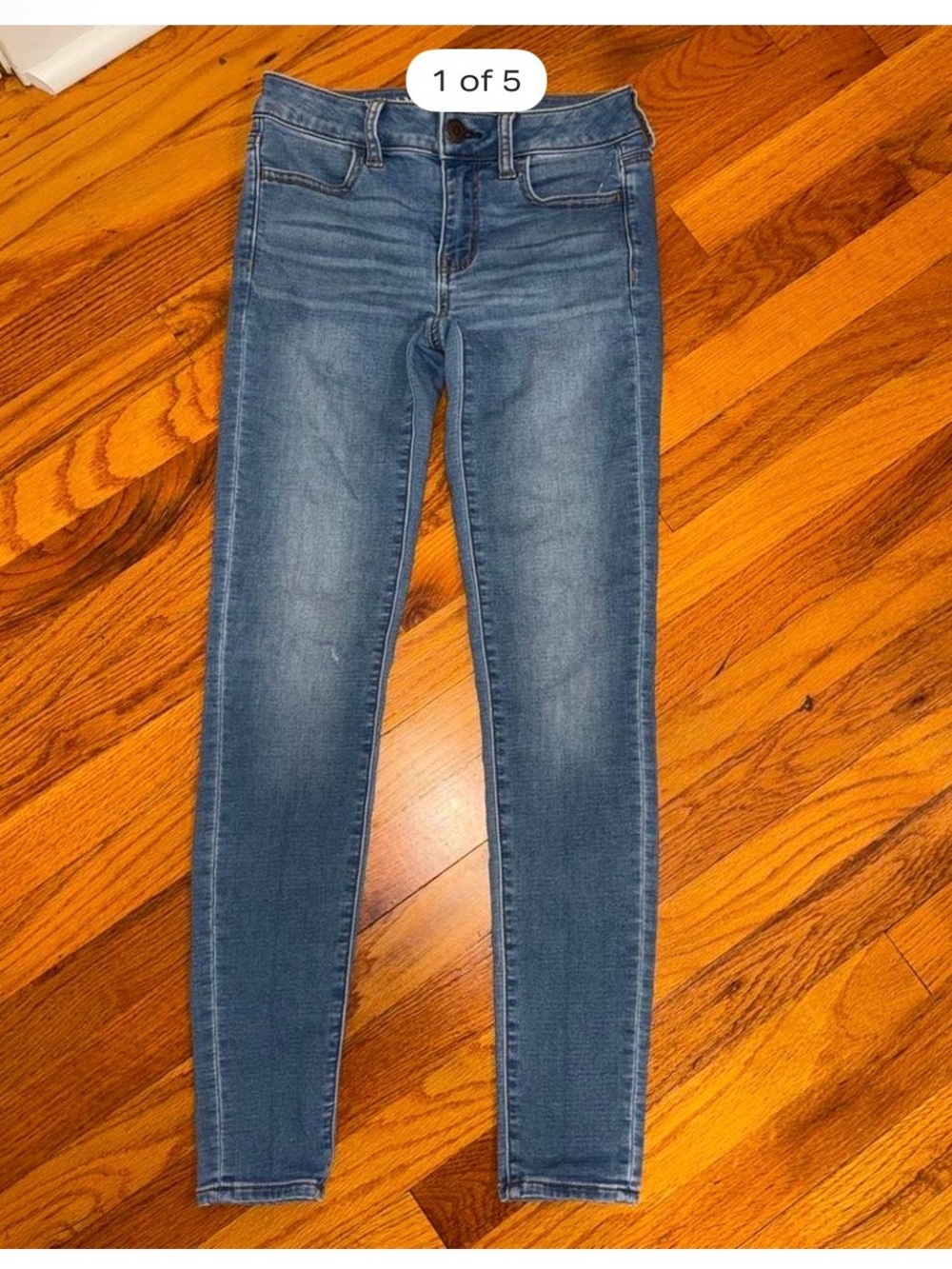 American Eagle Outfitters Skinny Jeans in Light Blue Wash